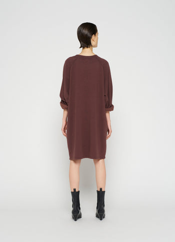 oversized sweater dress | aubergine