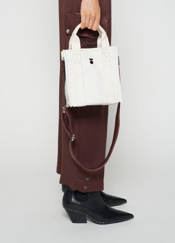 mini box bag | ecru