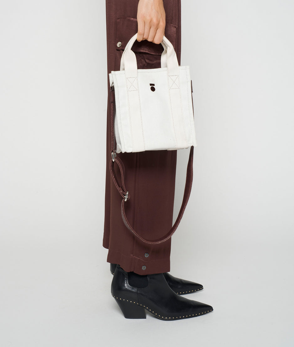 mini box bag | ecru