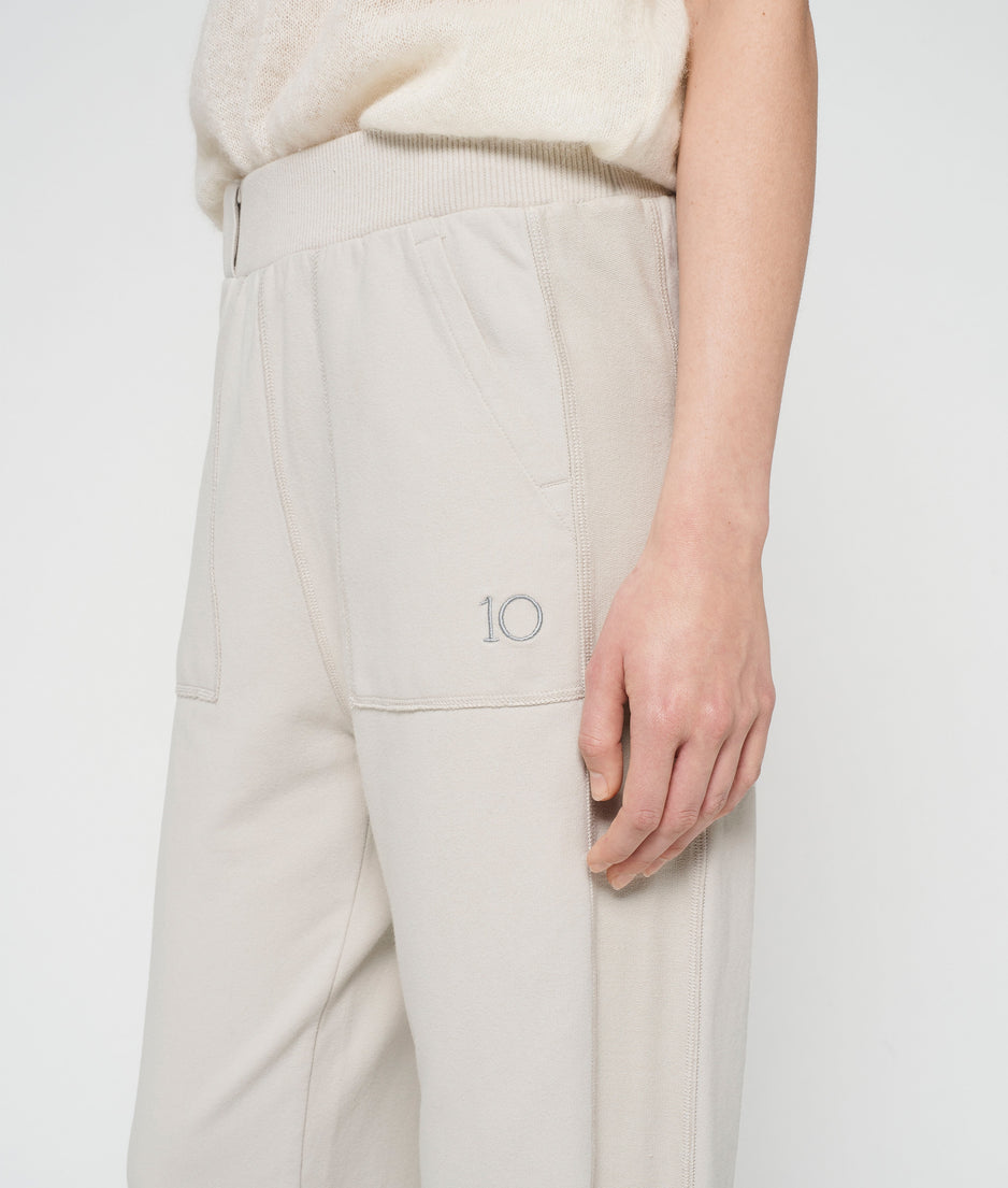 side panel jogger | grey sky