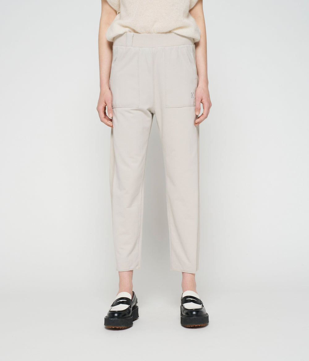 side panel jogger | grey sky