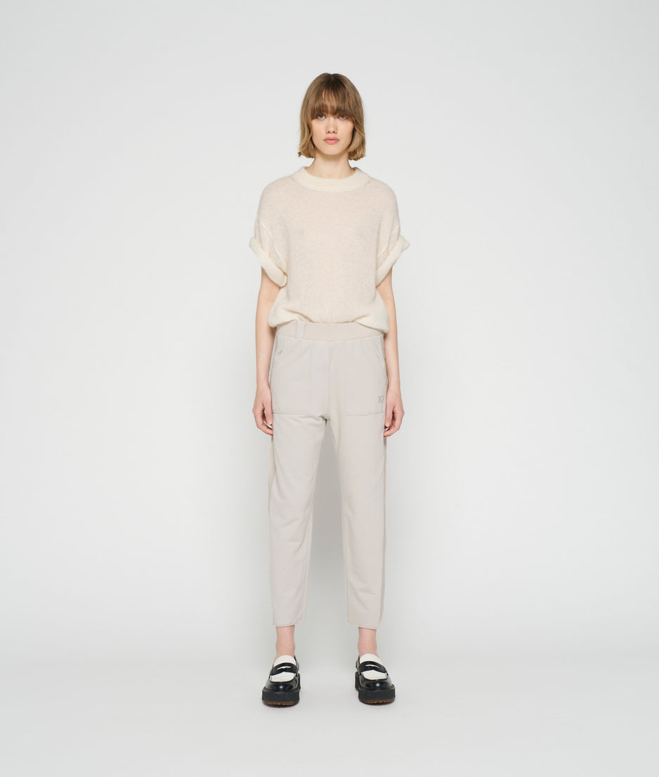 side panel jogger | grey sky