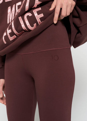 yoga leggings | aubergine