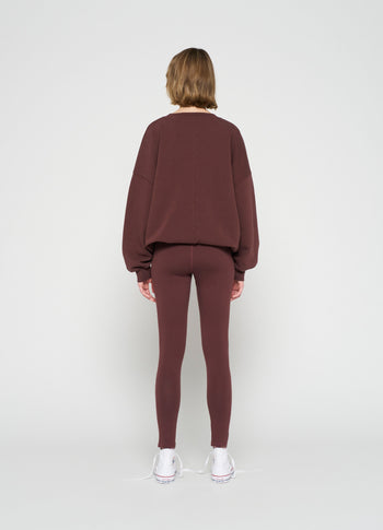 yoga leggings | aubergine