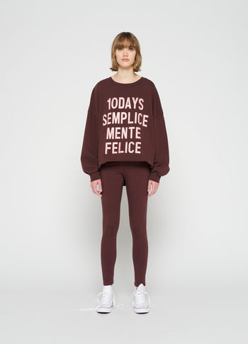 yoga leggings | aubergine