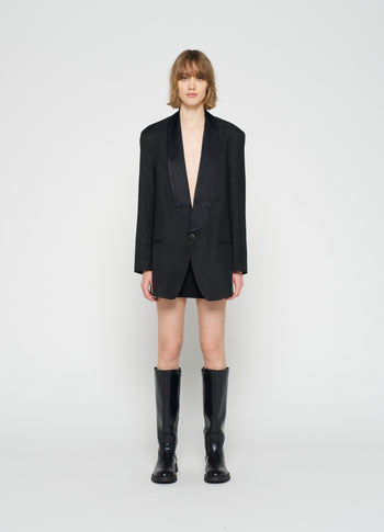 smoking blazer | black