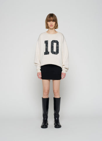 statement sweater 10 | soft white melee