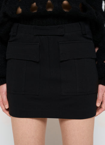mini skirt punto | black