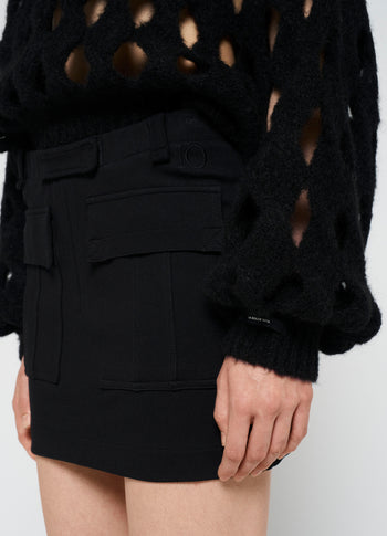 mini skirt punto | black