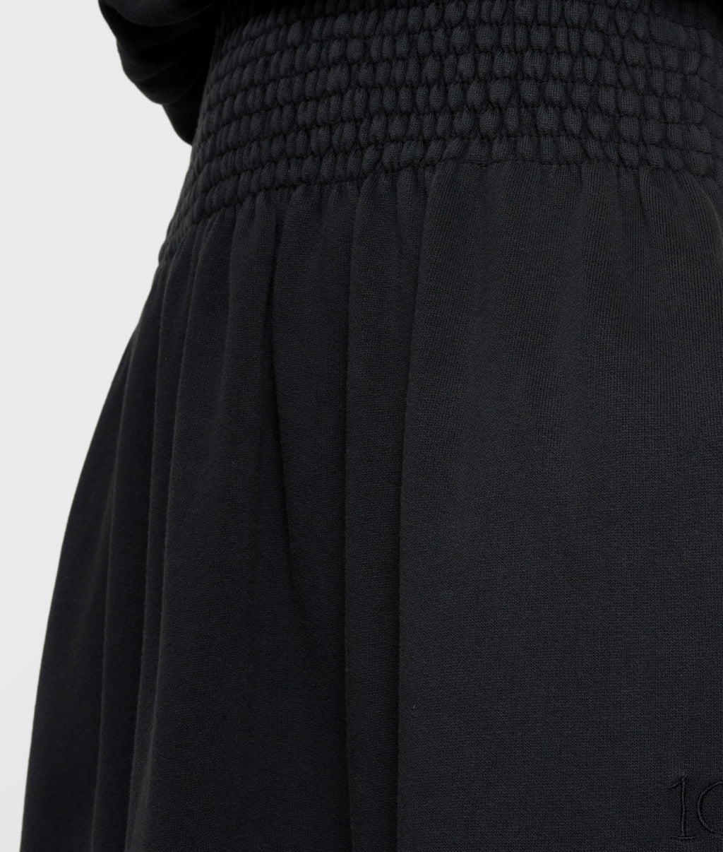 smock skirt washed | dark charcoal