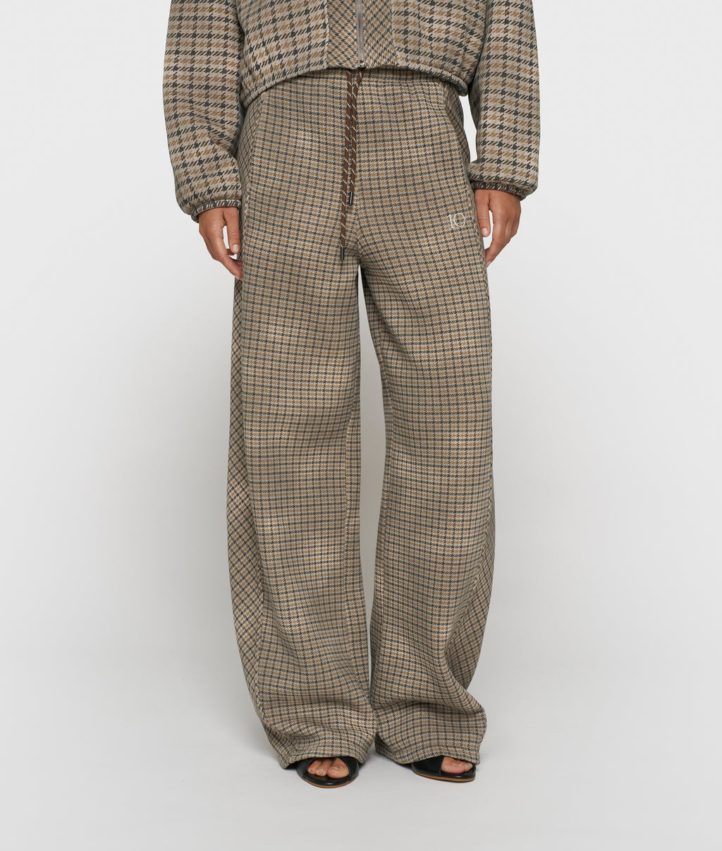 western jogger check | champagne