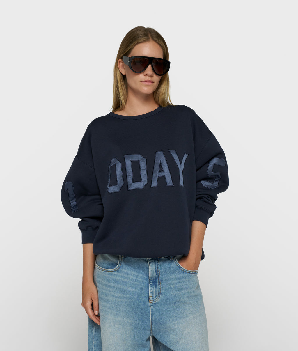 statement sweater | night sky