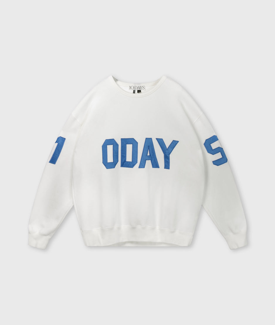 statement sweater logo | ecru