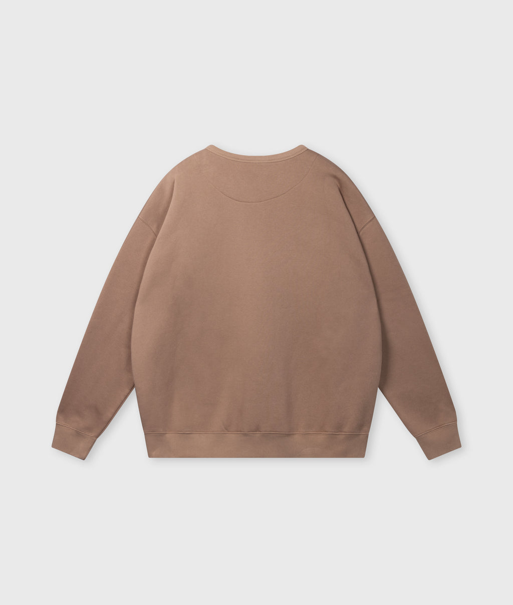 statement sweater | light fudge