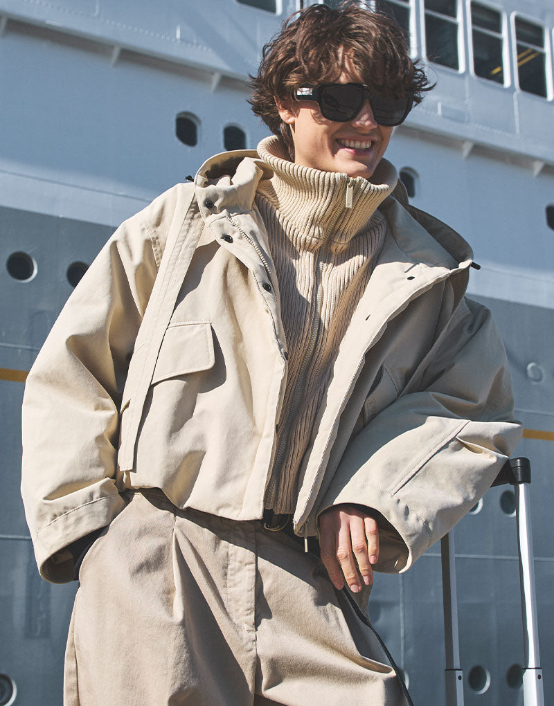 Queen Parka in pure sand