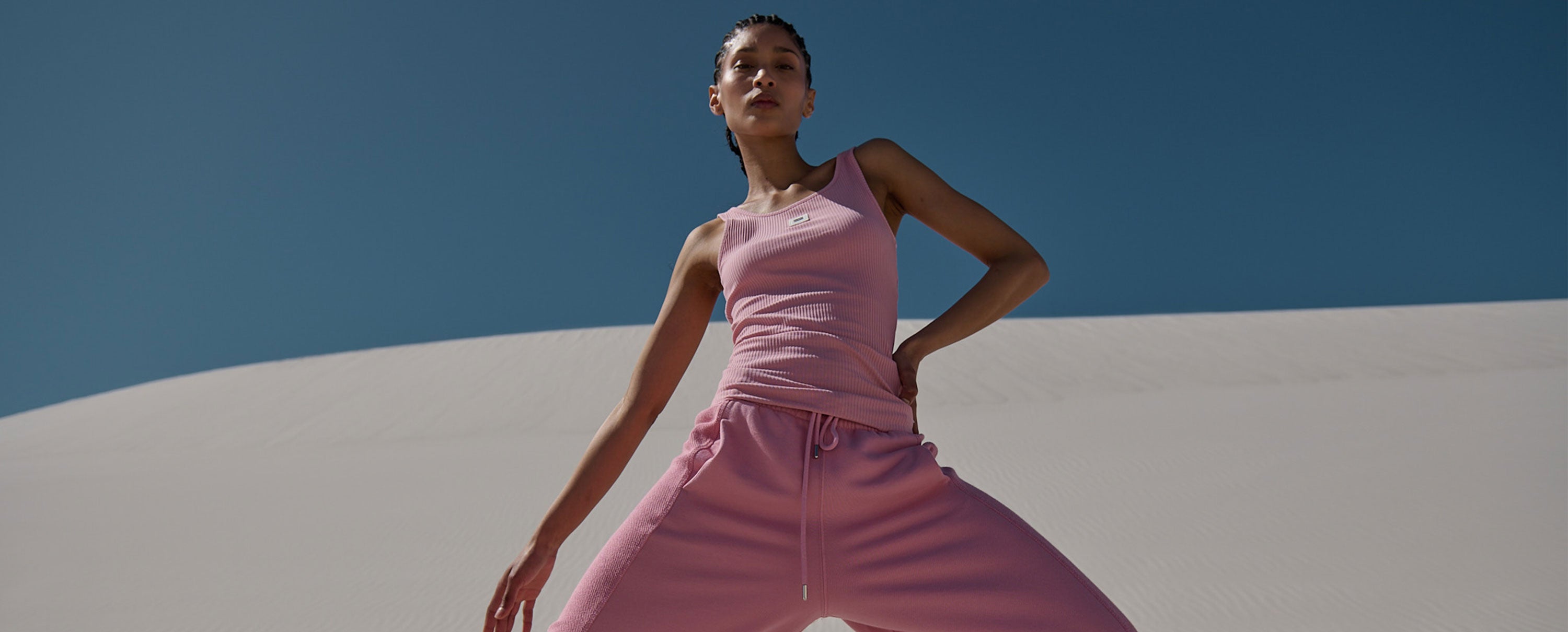 Raspberry ballet top with matching jogger