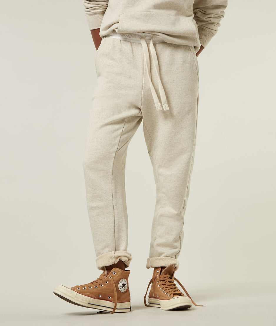 THE STATEMENT JOGGER | soft white melee