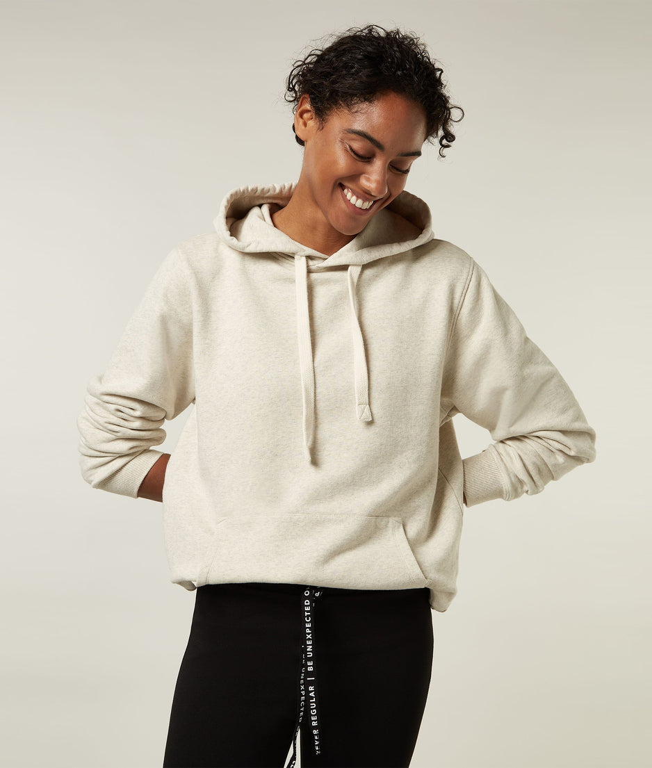 THE HOODIE | soft white melee